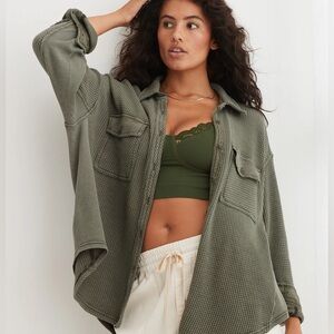 Aerie Lumberjane Waffle Shirt